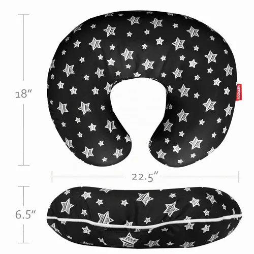 Vista 5 de Funda de almohada de lactancia para bebé, se adapta perfectamente a las Estrella negra