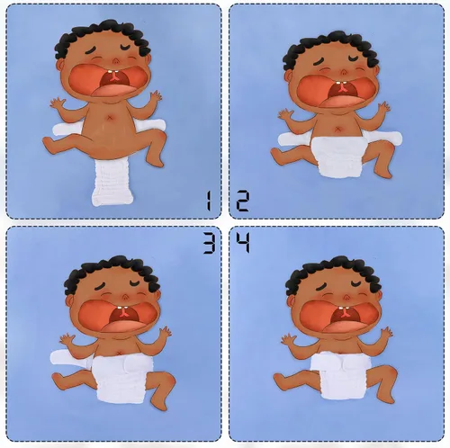 Vista 5 de Max Shape Paquete de 6 pantalones de algodón para bebés niñas y niños, pañales de algodón ajustables de 13 capas