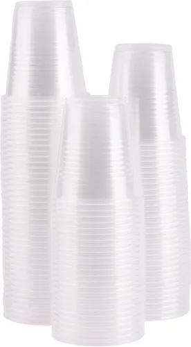 Vista 7 de Stack Man Caja de vasos desechables de plástico transparente de 2,500 – 3 onzas, paquetes de 100 unidades (25/100)