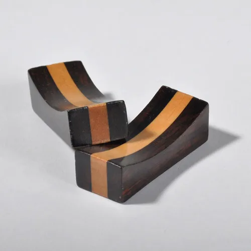 Vista 6 de 4 soportes creativos de madera para palillos – Elegantes reposa utensilios multifuncionales para decoración de mesa de comedor y almacenamiento
