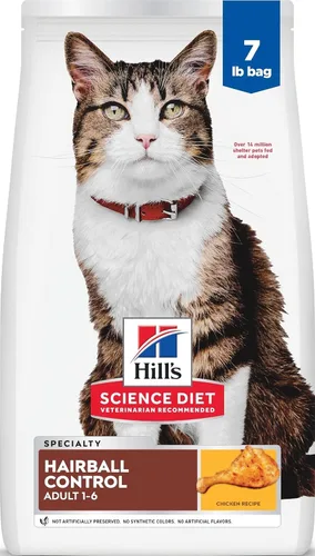Vista 14 de Hill's Science Diet - Alimento seco para gatos con control de bola de pelo para adultos de 1 a 6 años