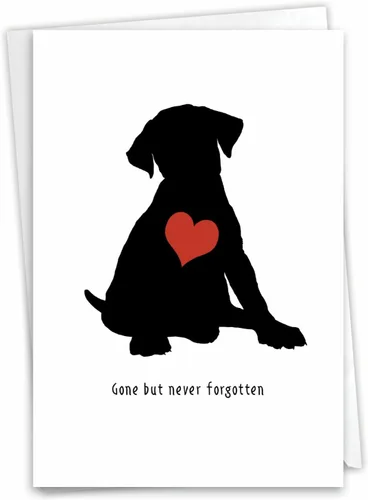 Vista 8 de NobleWorks Tarjeta de felicitación de condolencias para mascotas con sobre de 5 x 7 pulgadas (1 tarjeta) Furever In Our Heart - Cat C10066BPSG
