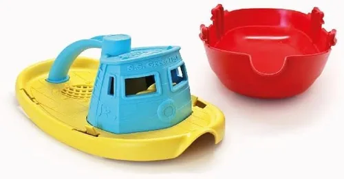 Vista 6 de Green Toys, Remolcador, azul