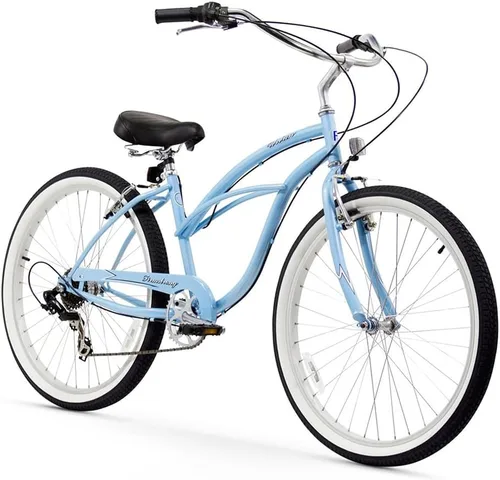 Vista 32 de Sixthreezero Urban Lady Beach Cruiser - Bicicleta híbrida de 3 velocidades para mujer