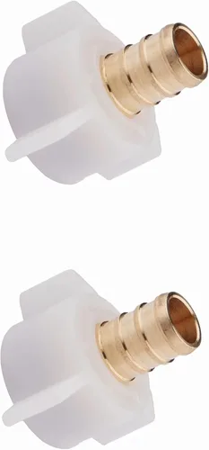 Vista 7 de Adaptador recto giratorio EFIELD 1/2" Pex X 7/8" BC (Ballcock) Tubería de latón PEX FittingsAdaptador recto giratorio de tuerca