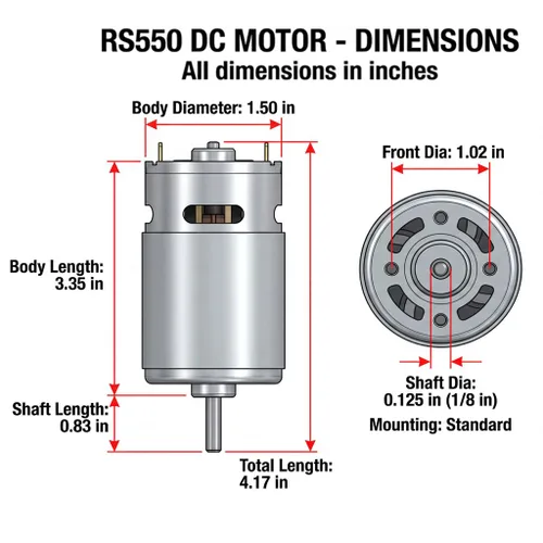 Vista 3 de Par de 12 voltios RS550 40000 RPM motor eléctrico de alta velocidad para ruedas eléctricas Kit de actualización de motor, motores de caballo