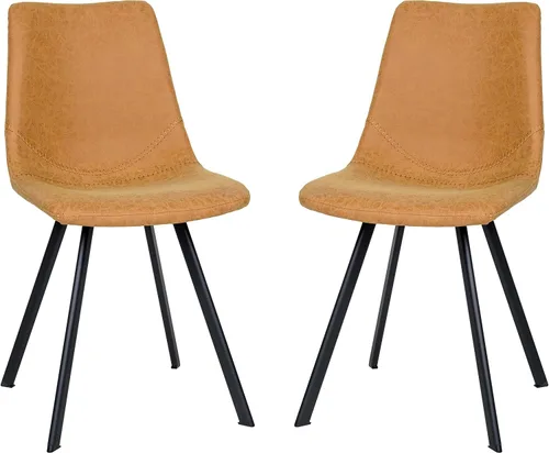 Vista 11 de LeisureMod Markley - Silla de comedor, color negro carbón