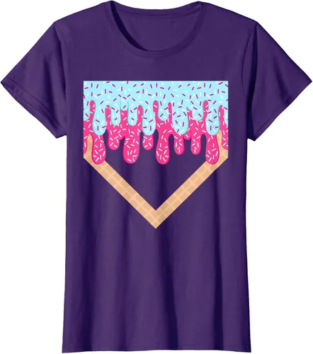 Vista 13 de Baseball Drip Boys Home Plate Ice Cream Sport Players & Fans Camiseta
