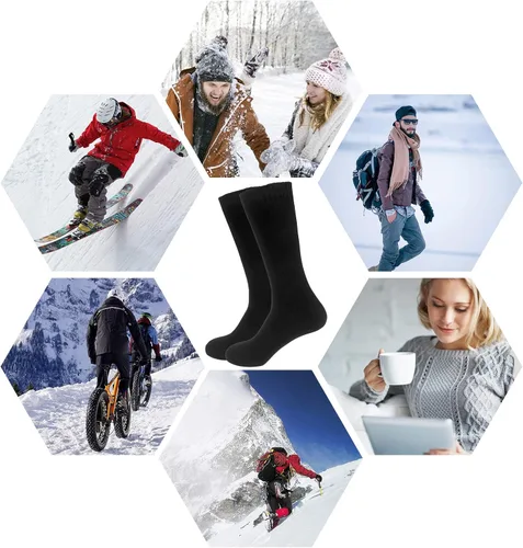 Vista 5 de Thermal Socks for Men Thick Insulated Heated Socks Winter Warm Socks for Cold Weather