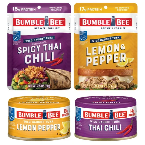 Vista 29 de Bumble Bee - Bolsa de atún sazonado con ajo asado y hierbas, 2.5 onzas