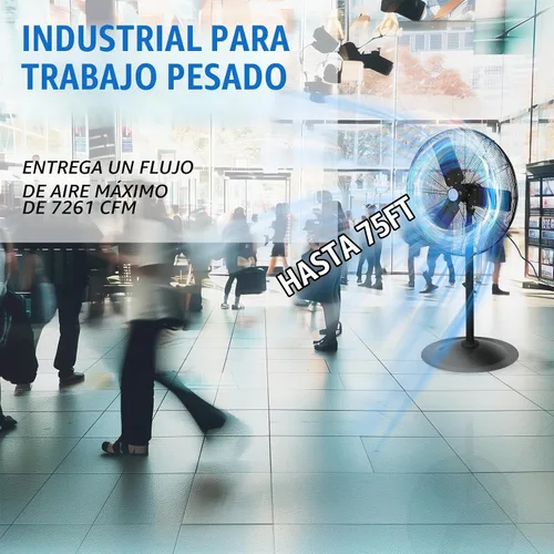 Vista 2 de Iliving – Ventilador de piso de alta velocidad