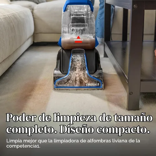 Vista 2 de Bissell TurboClean, Aspiradora Vertical de Alfombras, Pro Max Limpieza y Protección + Fórmula Oxy Eliminadora de Orina Incluida, 3952 Fórmula Pro