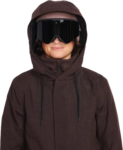 Vista 14 de Volcom Sherwin - Chaqueta de invierno con capucha aislada para snowboard y esquí para mujer
