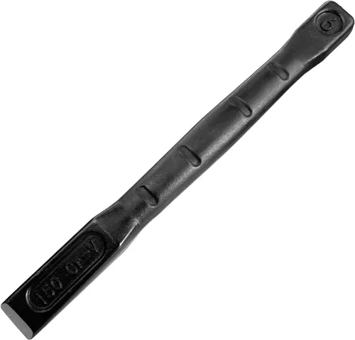 Vista 8 de WEDO Cincel plano, grado industrial, tamaño 8 pulgadas, longitud 7.874 in, acero CR-V, forjado a presión, tratamiento térmico, pulido negro