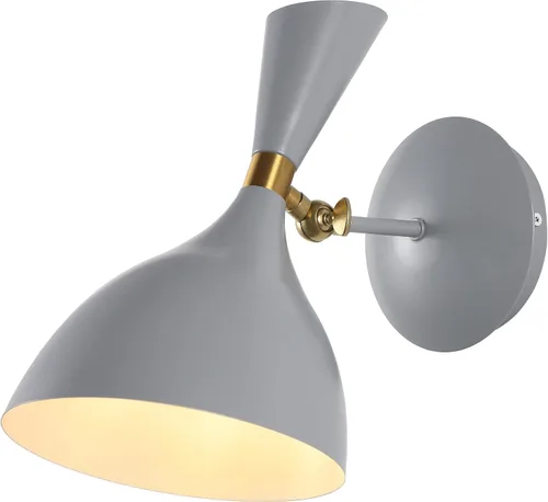 Vista 9 de JONATHAN Y Aplique de pared LED moderno de 10 pulgadas, blanco/latón dorado, lámpara de hierro retro para dormitorio, baño, pasillo, accesorio