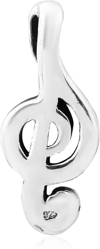 Vista 3 de Treble Clef .925Plata Esterlina Musical Colgante