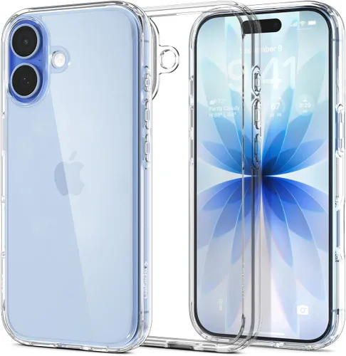 Vista 81 de Spigen Funda para iPhone 12 Mini, ultra híbrida, sin anillo magnético, antiamarilleo, transparente