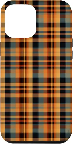 Vista 26 de Plaid Orange Brown Fall Harvest Muted Colors Print Pattern Case for iPhone 17