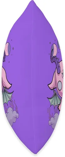 Vista 2 de Pastel Goth Kawaii Baphomet Anime Creepy Cute Pink Cojín morado, 16 x 16 pulgadas, multicolor