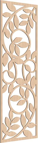 Vista 190 de 9 3/8"W x 24 3/8"H x 1/4"T Utica Decorativo Fretwork Madera Paneles de Pared, Abedul