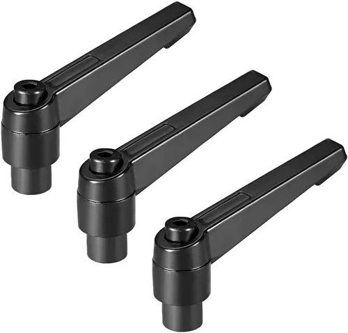 Vista 7 de uxcell M6 manija ajustable palanca de sujeción rosca botón trinquete hembra roscado perno 3 piezas