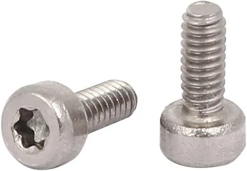 Vista 2 de uxcell® M2x5mm Rosca T6 Torx Drive 304 Tornillo de cabeza de zócalo Torx de acero inoxidable 80pcs