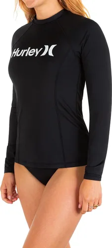 Vista 2 de Hurley Men's Standard OAO Mock Neck Long Sleeve Rashguard