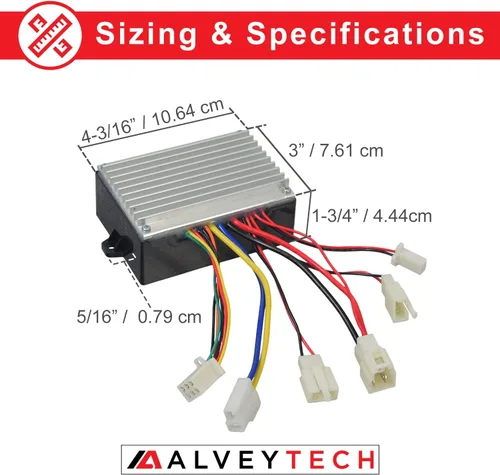 Vista 4 de AlveyTech Módulo de control de 36 voltios para Razor SX500 McGrath Dirt Rocket (V1+) - Controlador de bicicleta de velocidad de repuesto