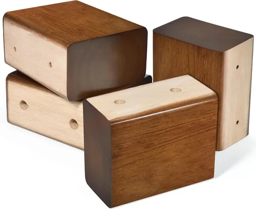 Vista 12 de Elevadores de madera (negro, 2 pulgadas)
