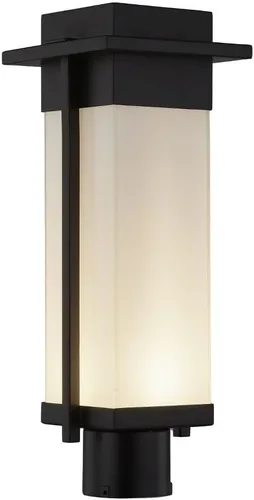 Vista 3 de Justice Design Group FSN-7542W-RAIN-NCKL Fusion - Luz de poste para exteriores, níquel cepillado cepillado níquel