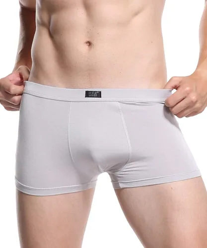 Vista 2 de YOULEHE - Paquete de bóxers de rayón para hombre, elásticos, de tela suave de bambú