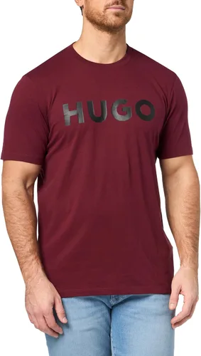 Vista 30 de Hugo Men's Print Logo Short Sleeve T-Shirt Blanco