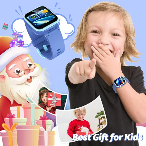 Vista 32 de Reloj inteligente para niños con juegos de rompecabezas, pantalla táctil HD, cámara de video, reproductor de música, podómetro, reloj despertador