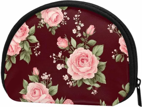 Vista 11 de IBILIU Monedero pequeño con diseño de manzanillas sobre fondo azul, mini, monedero, monedero, monedero, cambio, para mujeres y hombres, Moneda-002