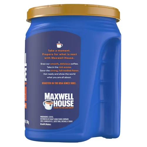 Vista 6 de Maxwell House Café molido, Kosher, 1 recipiente, para recogidas por las mañanas y por la tarde, tostado despierto, tostado medio, 40.4 onzas