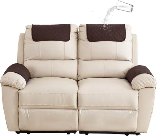 Vista 29 de XMAYODS Funda impermeable para sillón con reposabrazos, fundas antideslizantes para sofá y reposacabezas, fundas para respaldo, fundas para sillón