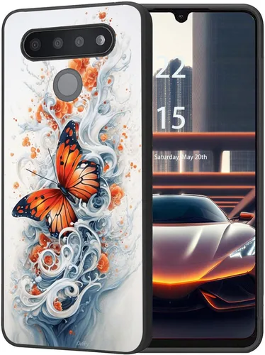 Vista 27 de Funda protectora duradera para LG Stylo 6 para LG Stylo 6 2020 6.8 pulgadas, diseño de hojas de aguacate