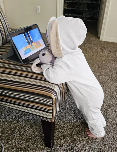 Vista 3 de AGQT Baby Bunny Costume Infant Girl Boy Easter Halloween Outfit Size 0-24M 7108a# Blanco -1pcs