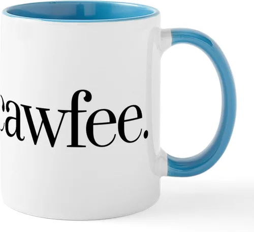 Vista 8 de CafePress Cawfee - Taza de café de cerámica (11.0 fl oz)