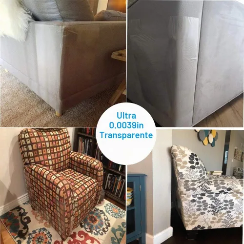 Vista 3 de CAILENIFDC Cinta anti arañazos para gatos para muebles10pcs cinta transparente de doble cara