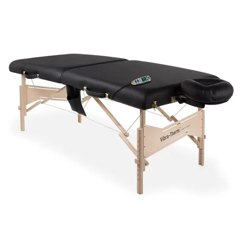 Vista 5 de EarthLite Mesa de terapia deportiva Vibra-Therm - Vibración y calor integrados, recuperación y calentamiento mejorados, paquete completo, Negro