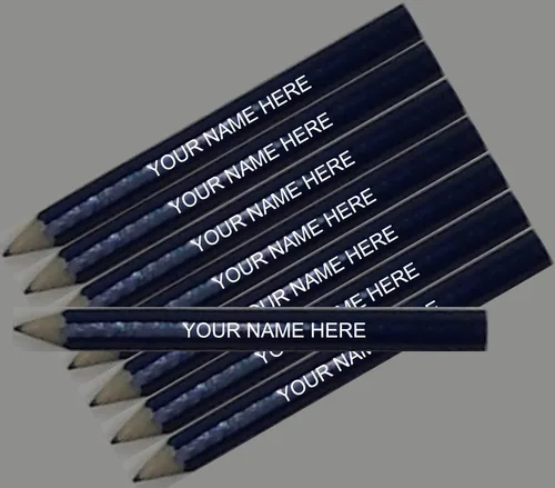 Vista 6 de ezpencils - Lápices de golf negros personalizados con punta - 24 paquetes - ** PERZONALIZACIÓN GRATIS **