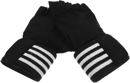 Vista 9 de Anti-Skid Half-Finger Workout Gloves for Men and Women Breathable Fitness Gloves with Sweat Absorption for Outdoor Cycling Weightlifting and Gym