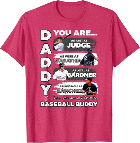 Vista 5 de Camiseta de Aaron Judge Yankees - Daddy You are Baseball Buddy Azul Marino