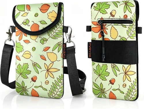 Vista 46 de Funda de neopreno para teléfono con correa cruzada y correa elástica Bear Woodland