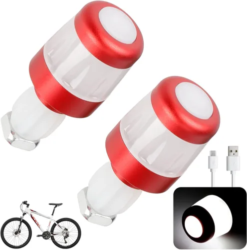 Vista 9 de ulip Luz de agarre para manillar señales de giro para bicicleta intermitentes para E-Scooters Lámpara indicadora recargable USB Luces de advertencia