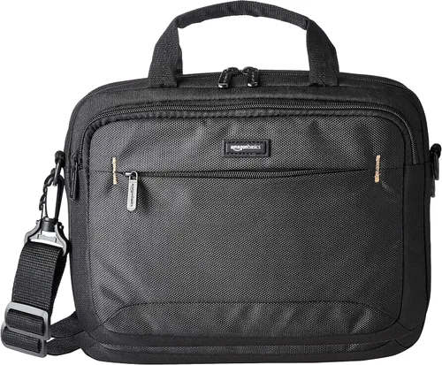 Vista 11 de Amazon Basics - Funda de transporte para laptop con correa de hombro, 1 unidad, 11.6 pulgadas, negro