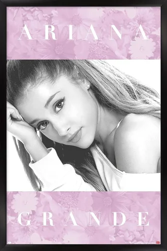 Vista 7 de Trends International Ariana Grande - Póster de pared floral, 14.725 x 22.375 pulgadas, versión enmarcada de madera de granero