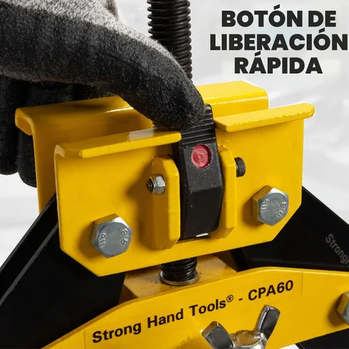 Vista 4 de Abrazadera de alineación de tubos, con tornillos de acción rápida, CPA120, Strong Hand Tools