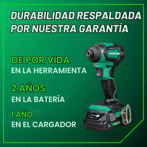 Vista 12 de Metabo HPT 18V Cordless Brushless, Impact Driver Kit, WH18DEX
